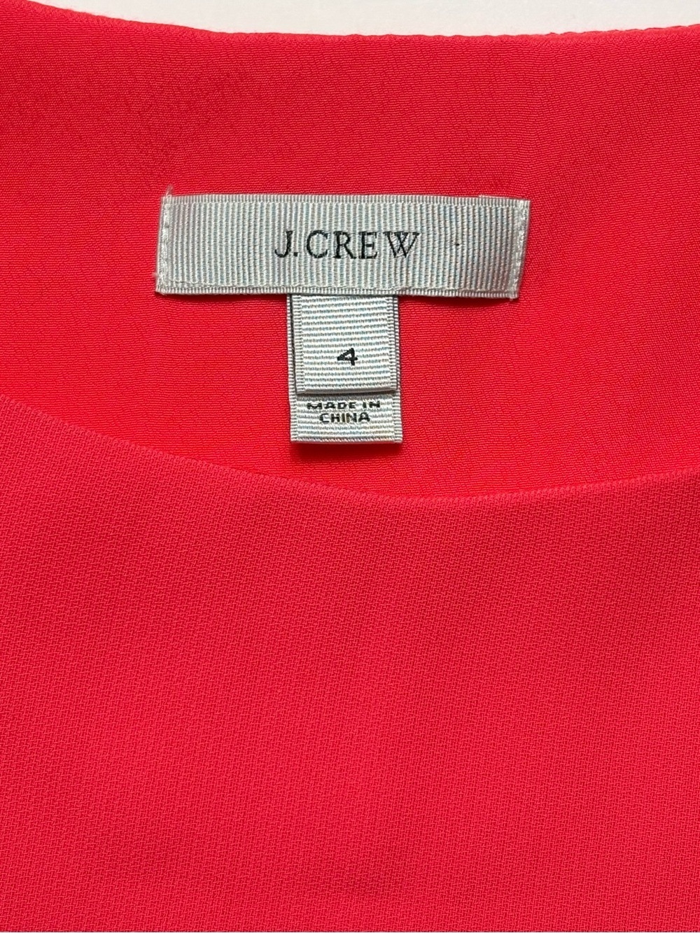 J. Crew Camille Crepe Sleeveless Dress Neon Coral Pink 4 Lined - Picture 6 of 7